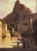 Bernhard Wiegandt Sao Clemente Street, Rio de Janeiro Germany oil painting artist